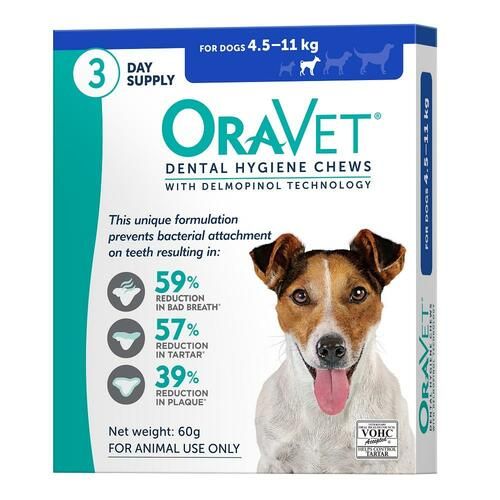 OraVet Dental Chews Small 4.5-11 kg 3s