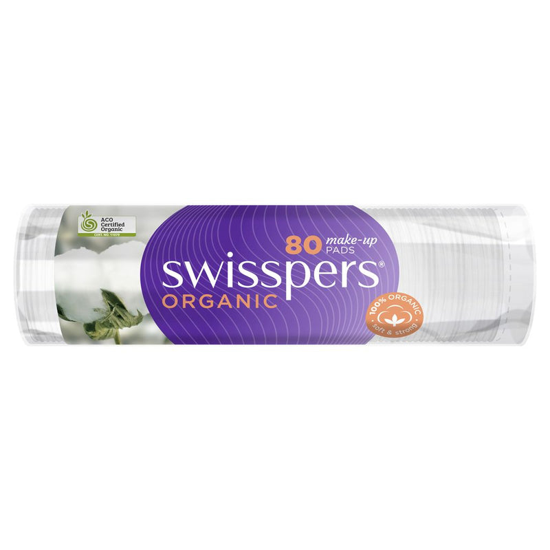 Swisspers Organic Make-Up Pads 80 pack