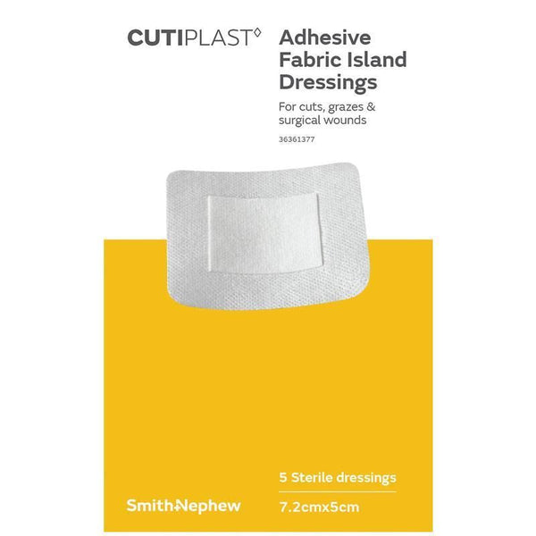 Cutiplast 7.2 X 5cm 5 Pack