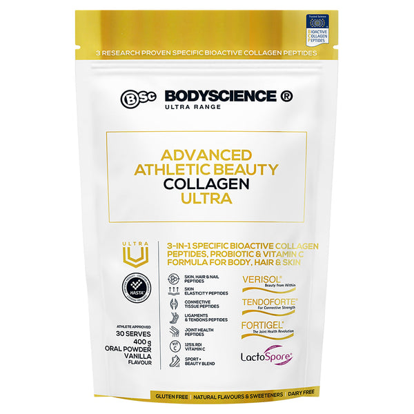 Body Science Advanced Athletic Beauty Collagen Ultra 400g - Vanilla