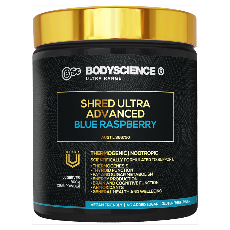 Body Science Shred Ultra Advanced 300g - Blue Raspberry