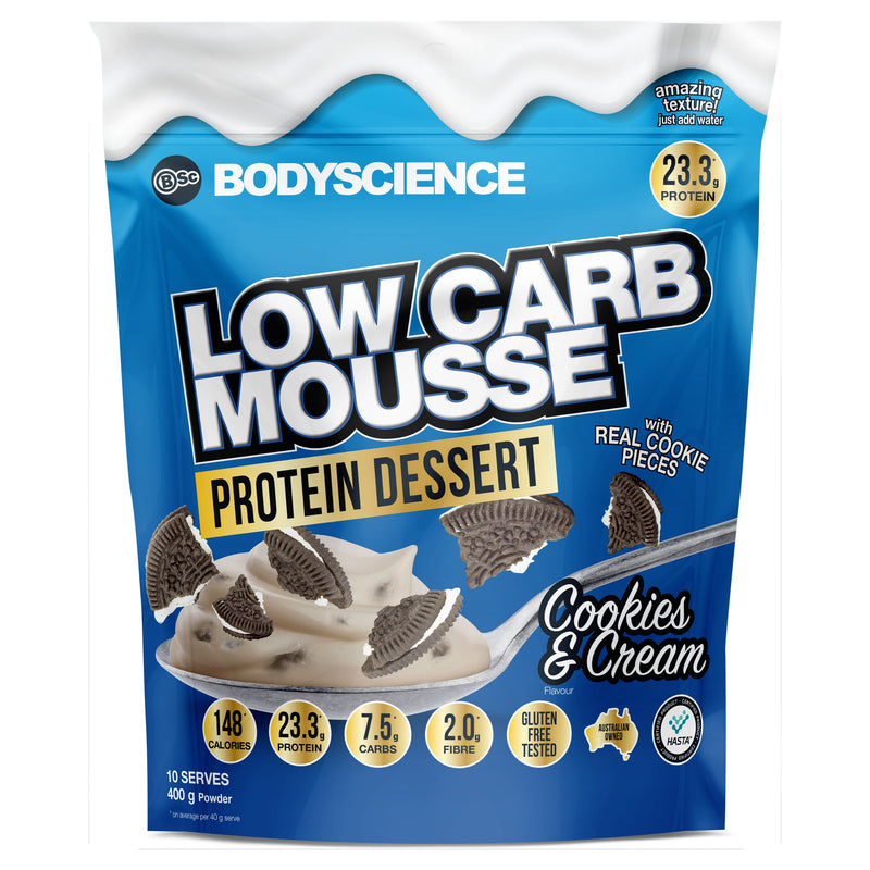 Low Carb Mousse Protein Dessert 400g Cookies & Cream - Cookies & Cream