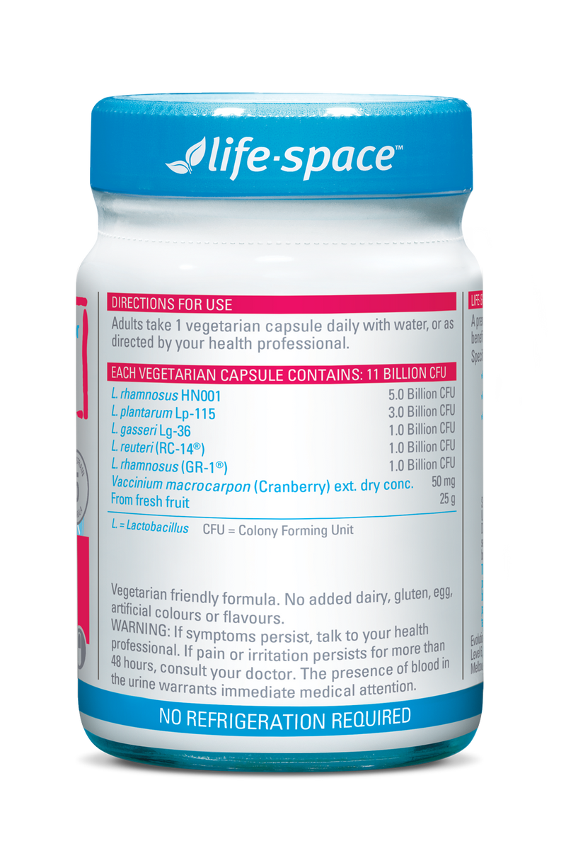 Life-Space Urogen Probiotic For Women With Cranberry 60 Hard Capsules