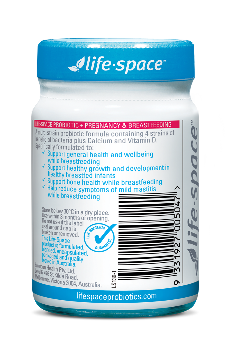 Life-Space Probiotic + Pregnancy & Breastfeeding With Calcium + Vitamin D 50 Caps