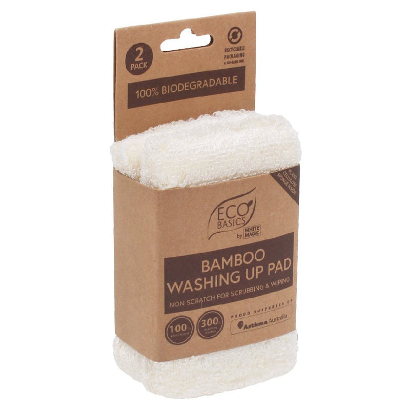 Eco Basics Bamboo Washing Up Pad 2 Pack