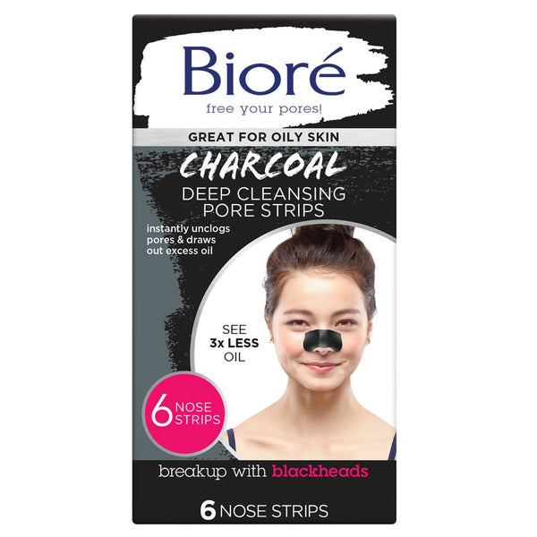 Biore Charcoal Pore Strip 6 Pack