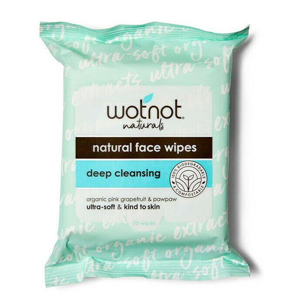Wotnot Facial Wipes Deep Cleansing X 25 Pack