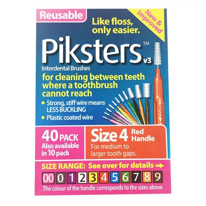 Piksters Interdental Brush 4 40 Pack