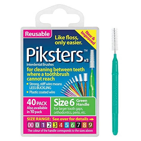 Piksters Interdental Brush 6 40 Pack