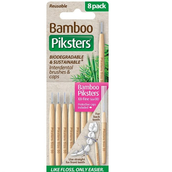 Piksters Bamboo Straight Size 00 8 Pack