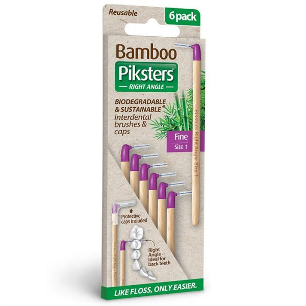 Piksters Bamboo Interdental Brush 1 6 Pack