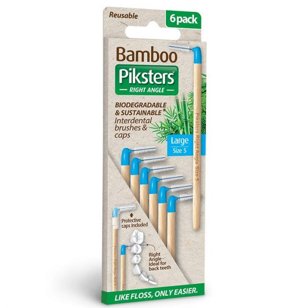 Piksters Bamboo Interdental Brush 5 6Pack