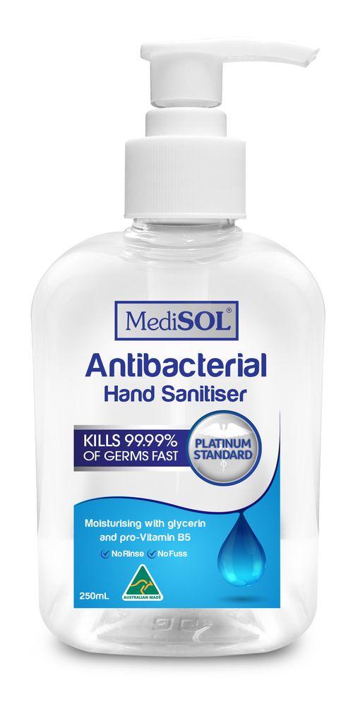 MediSOL Anti-Bacterial Hand Sanitiser 250ml