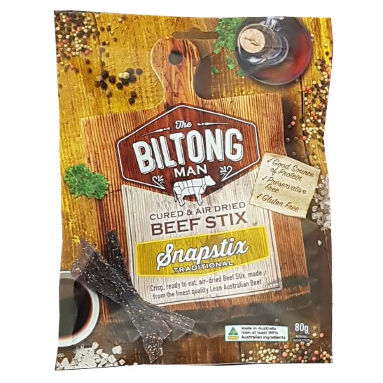 The Biltong Man Beef Snapstix 80g