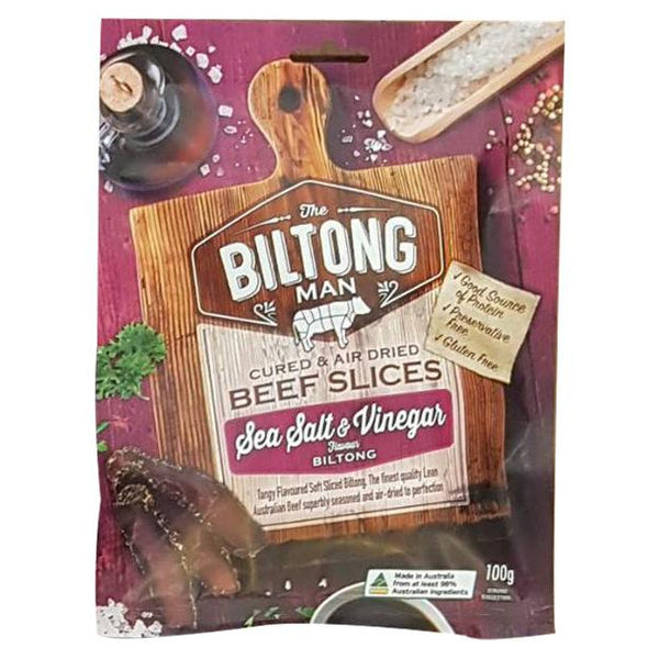 The Biltong Man Salt and Vinegar 100g