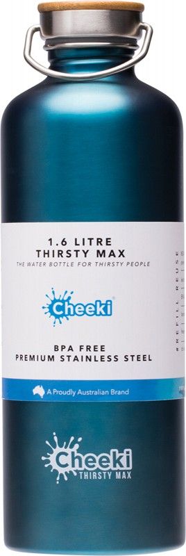 Cheeki Stainless Steel Bottle Teal (Thirsty Max) 1.6L