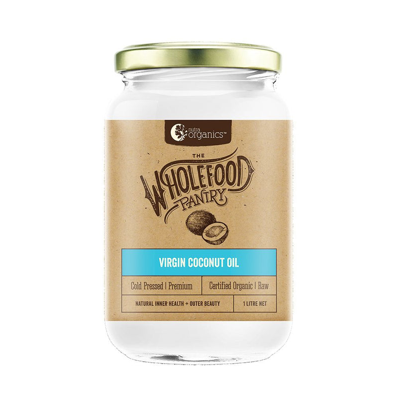 Nutra Organics The Wholefood Pantry Organic Cold Pressed Virgin Coconut Oil 1L