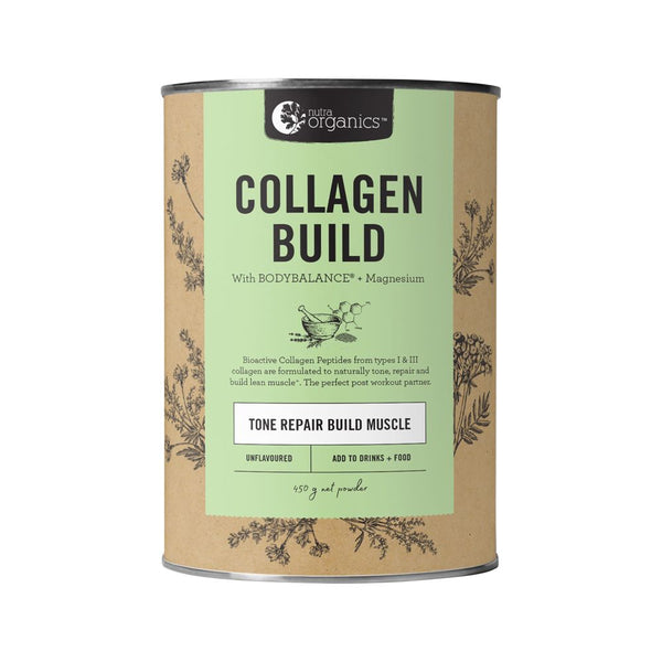 Nutra Organics Collagen Build With Bodybalance Unflavoured 450g Powder