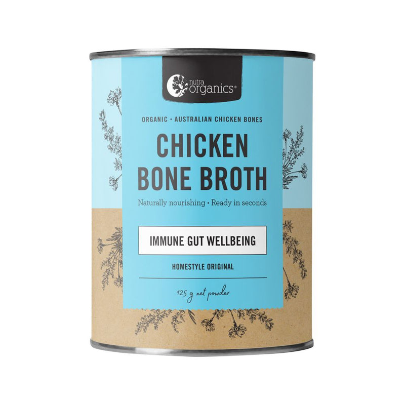 Nutra Organics Bone Broth Chicken Organic Homestyle Original 125g