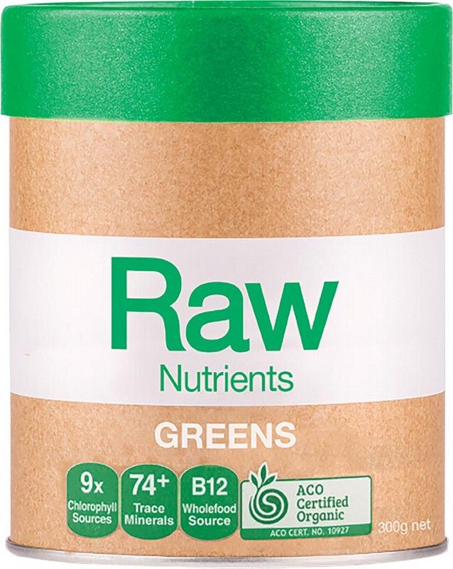 Amazonia Raw Nutrients Greens Mint & Vanilla Flavour 300g