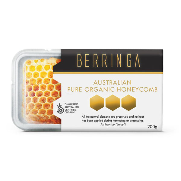 Berringa Honey Berringa Australian Pure Organic Honeycomb 200g