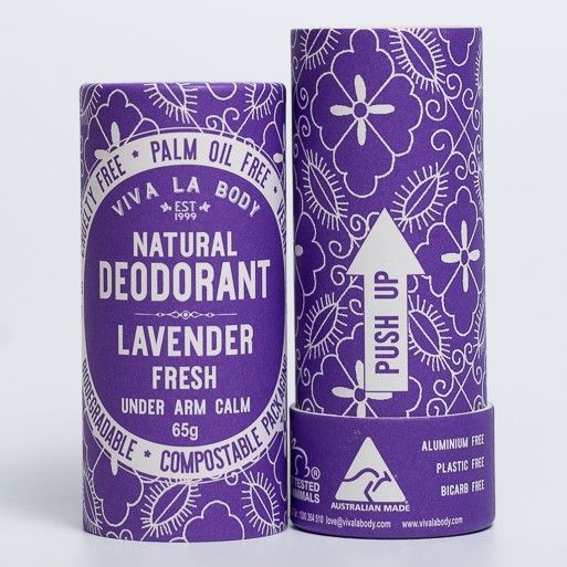 Viva La Body Natural Deodorant 65g Tube - Lavender Fresh