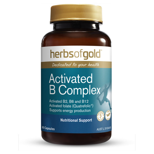 Herbs of Gold Activated B Complex 60 Vege Capsules