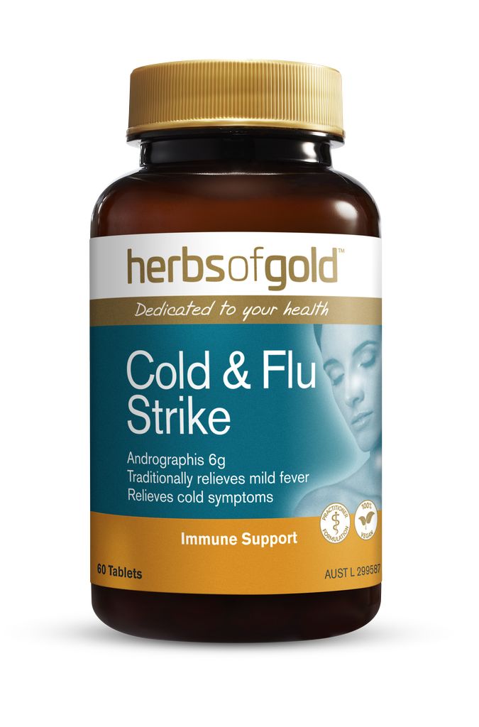 Herbs of Gold Cold & Flu Strike 60 Tablets