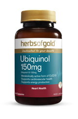 Herbs of Gold Ubiquinol 150mg 60 Capsules