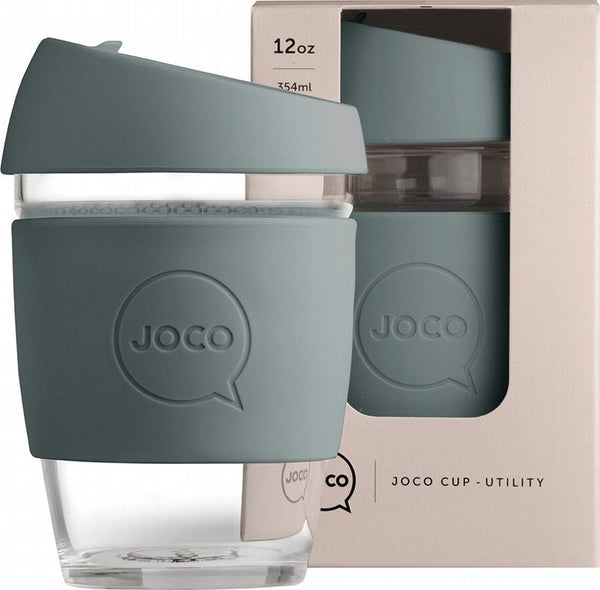 Joco Reusable Glass Utility Cup Bluestone 354ml