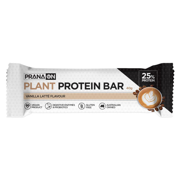 PranaOn Plant Protein Bar - Vanilla Latte 40g