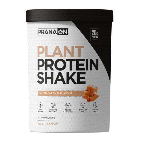 PranaOn Plant Protein Shake - Salted Caramel 405g