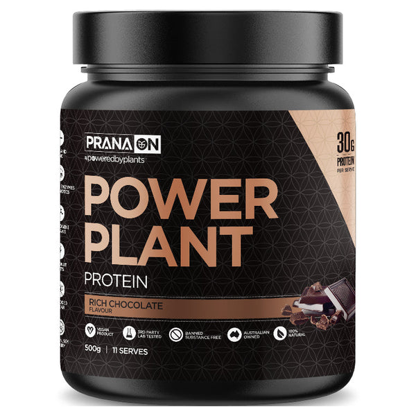 PranaOn Power Plant Protein - Rich Chocolate 500g
