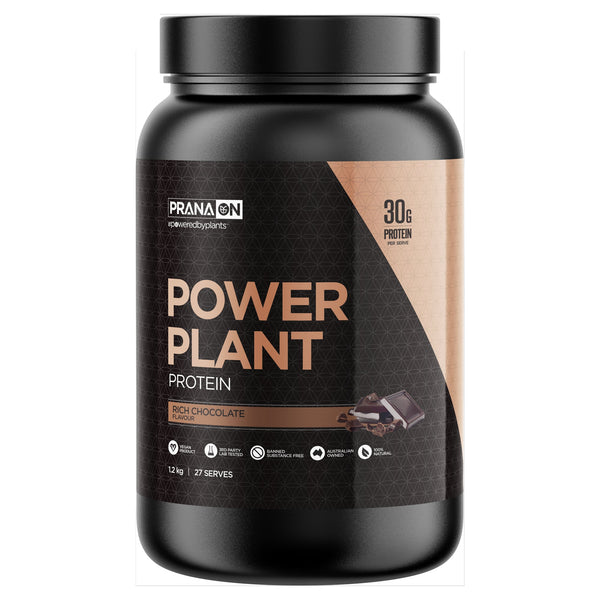 PranaOn Power Plant Protein - Rich Chocolate 1.2kg