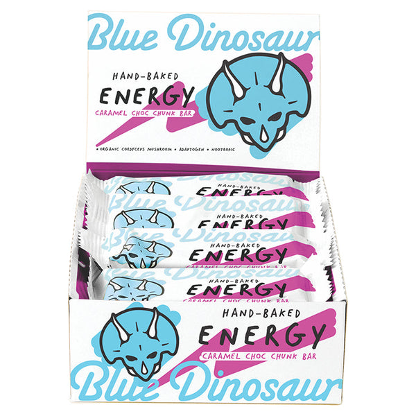 Blue Dinosaur Energy Bar Caramel Choc Chunk 45g x 12