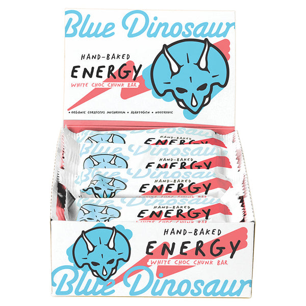 Blue Dinosaur Energy Bar White Choc Chunk 45g x 12