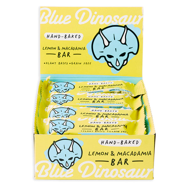 Blue Dinosaur Lemon & Macadamia Bar 45g x 12