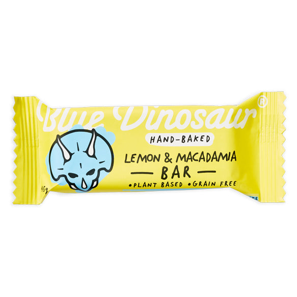 Blue Dinosaur Bar Lemon & Macadamia 45g