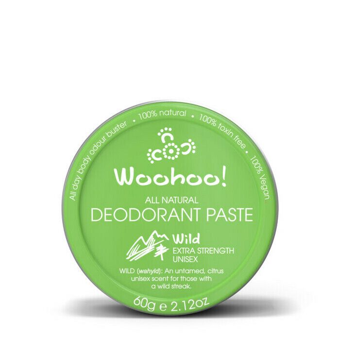 Woohoo Deodorant Paste Wild Tin 60g - Extra Strength Unisex