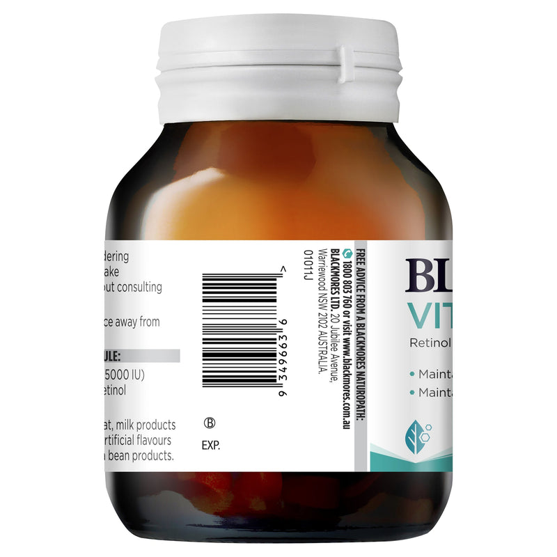 Blackmores Vitamin A 5000IU 150 Capsules