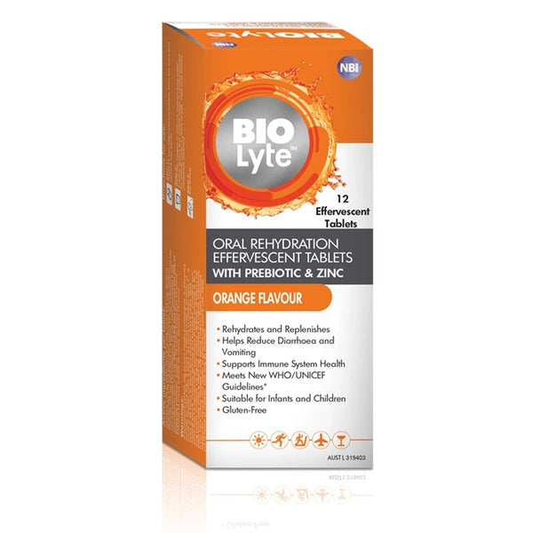 Bio Lyte Effervescent Orange Tablet 12s