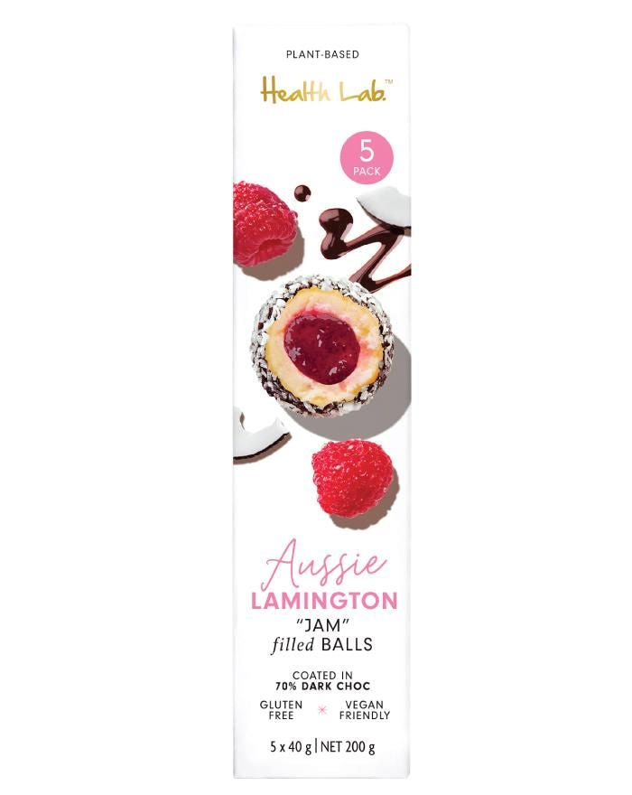 Health Lab Multipack Nut Butter Filled Balls Lamington 200g