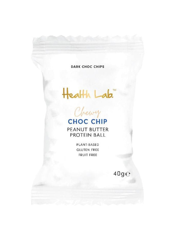 Health Lab Chewy Choc Chip Peanut Butter Ball 40g