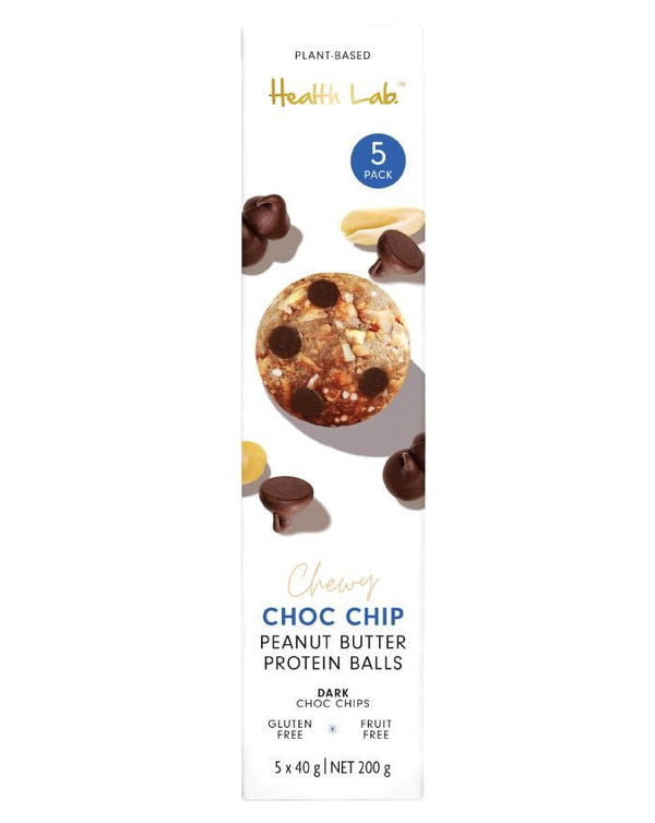 Health Lab Multipack Chewy Choc Chip Peanut Butter Ball 200g