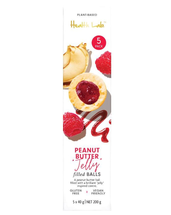 Health Lab Multipack Nut Butter Filled Balls Peanut Butter Jelly 200g