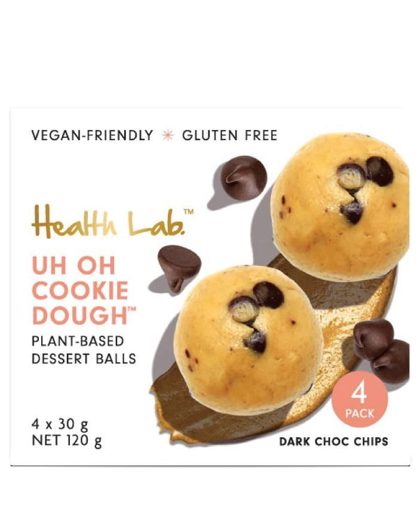 Health Lab Multipack Raw Dessert Ball Uh Oh Cookie Dough 120g