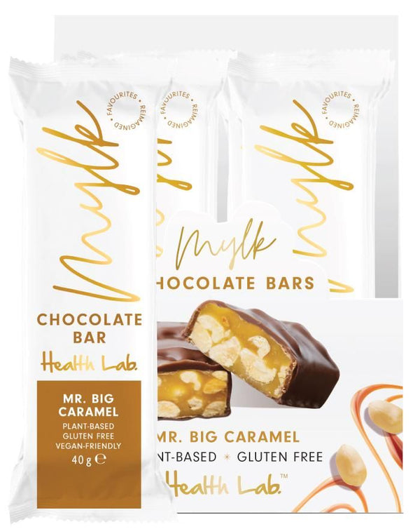 Health Lab Mylk Chocolate Bar Caramel Peanut 40g