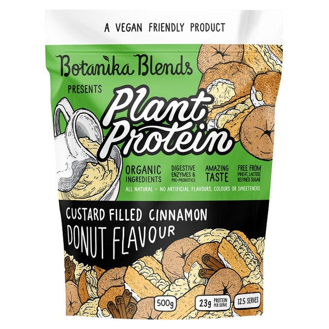 Botanika Blends Plant Protein Custard Filled Cinnamon Donut 500g