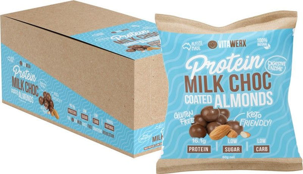 VITAWERX Protein Milk Chocolate Coated Almonds 60g