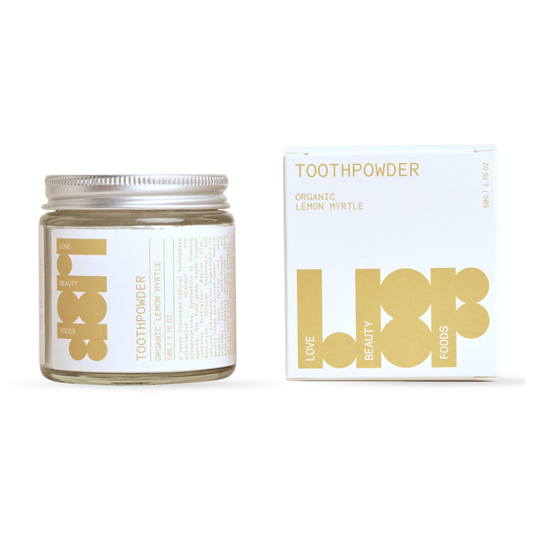 Love Beauty Foods Organic Lemon Myrtle Toothpowder 50g